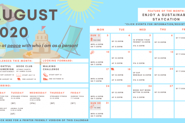 August calendar