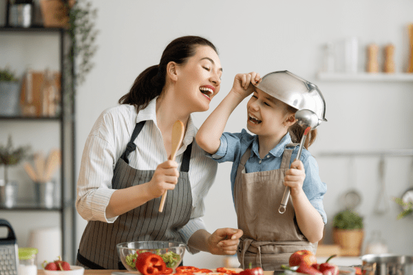 Family Cooking together