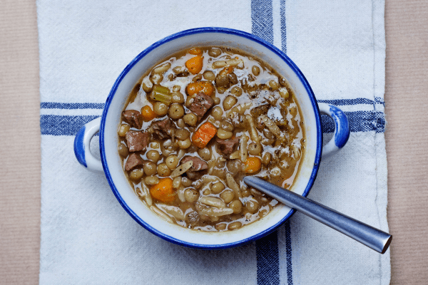 Food for Thought Beef Lentil Soup