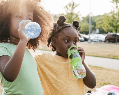 drinking water