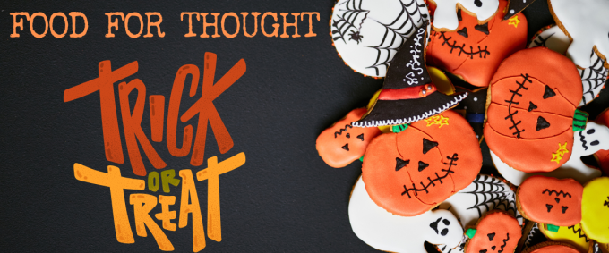 Trick or Treat Food for Thought Logo