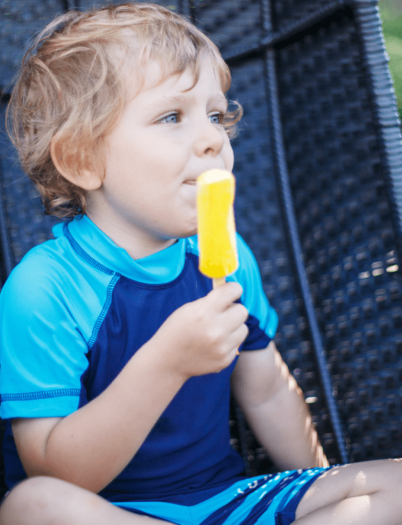 Kid Eating Creamsicle