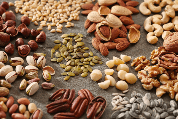 Nuts and Seeds have Magnesium