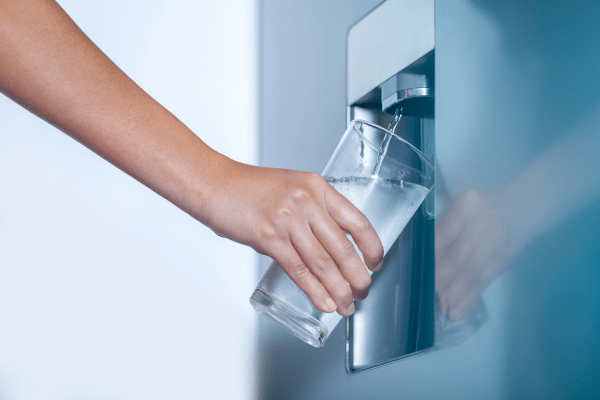 Filling a Glass of Water from the Fridge